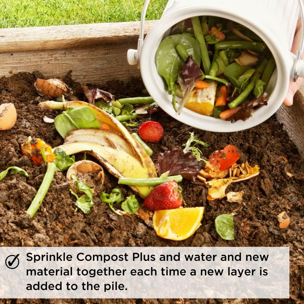 Dr. Connie’s Compost Plus 100x Concentrated Natural Compost Accelerator | Fast-Acting Microbe Blend for Indoor & Outdoor Bins, Tumblers, and Piles | Odour Control & Rapid Decomposition