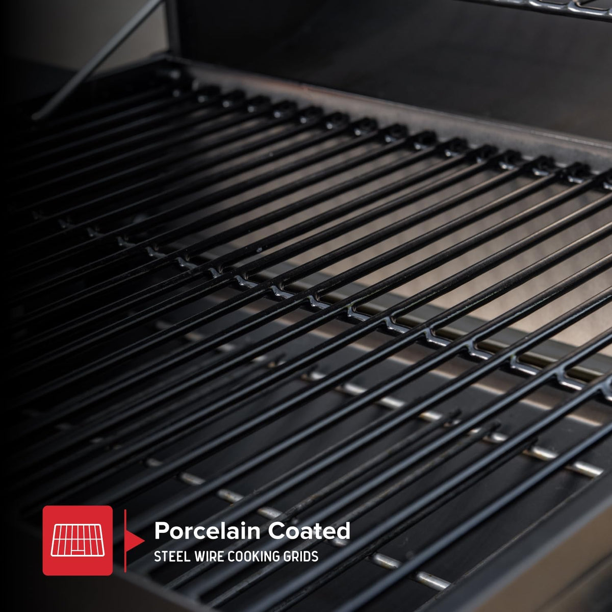 Nexgrill 17.5" Charcoal Grill with Side Shelf, 349 SQ In Cooking Space, Adjustable Chimney, Air Dampers, Temperature Gauge, Warming Rack, Barrel Smoker Grill for Camping, Picnics, and More - 810-0063