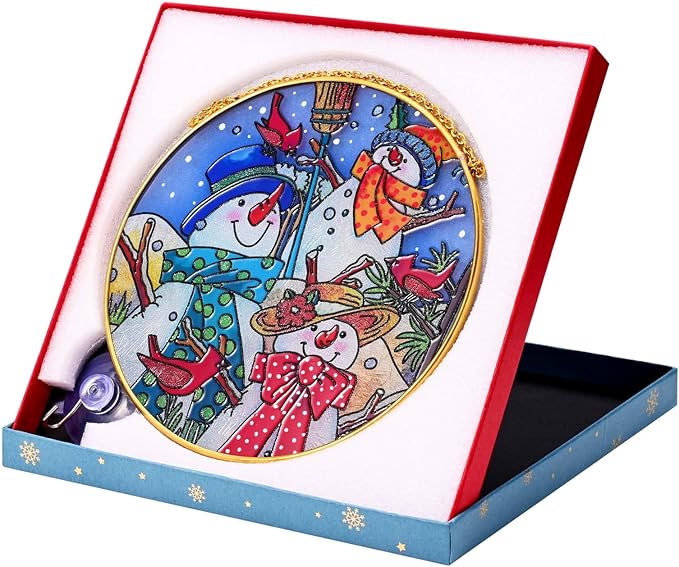 Butterfly Stained Glass Suncather Window Hangings, Colorful Flower Suncatchers 6 inch Colorful Glass Panel Sun Catchers Pretty Gifts, Decoration for Home Garden Christmas Party Wedding