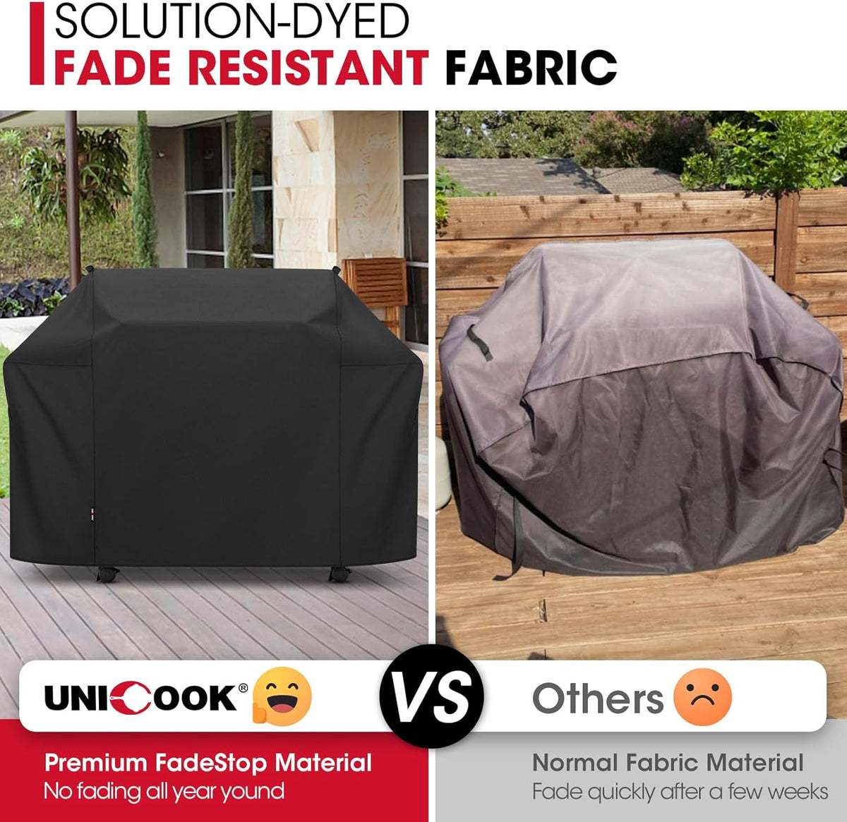 Unicook Grill Cover Compatible with Weber Summit 600 Series and Summit Smart Gas Grills, Heavy Duty Waterproof Outdoor BBQ Cover, Fade Resistant Gas Grill Protector, Compared to Weber 7109