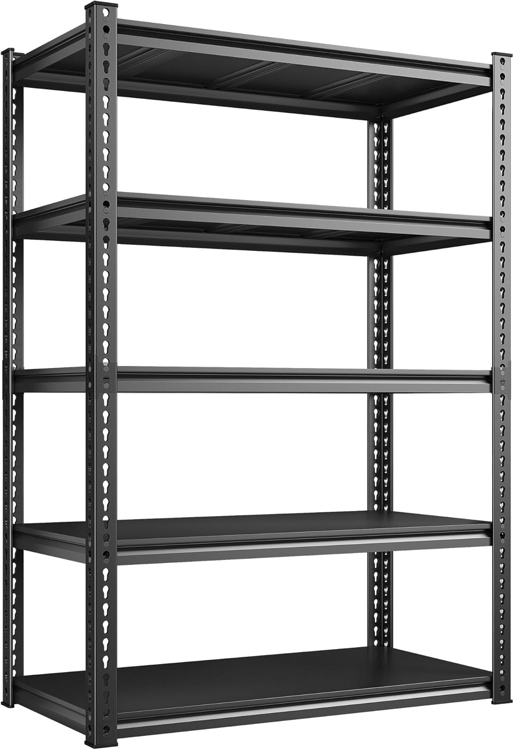REIBII 72" Garage Shelving,Storage Shelves 2050LBS Heavy Duty Shelving, Adjustable 5-Tier Metal Shelves for Garage, Storage, Basement, Pantry, 72" H*31.5" W*16.5" D