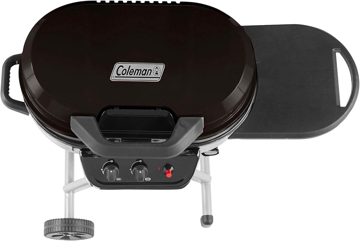 Coleman RoadTrip 225 Portable Propane Grill, 2-Burner Gas Grill with Matchless Ignition & Adjustable Temperature Control, 11,000 BTUs of Power for Grilling, Tailgating, Camping, BBQ, & More