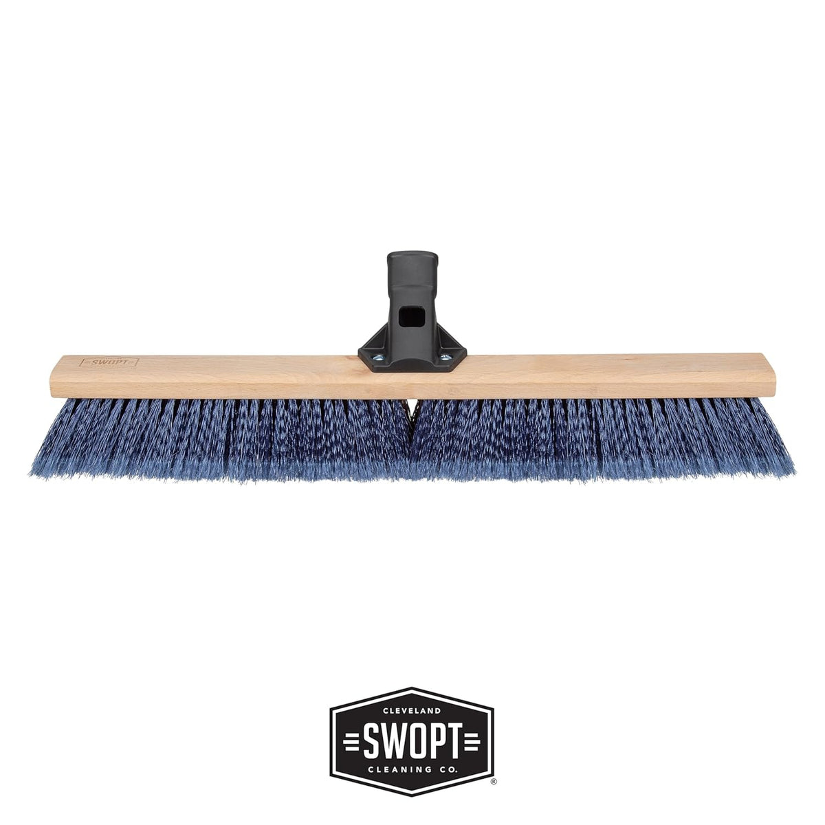 SWOPT 24” Premium Multi-Surface Push Broom Head — Indoor and Outdoor Push Broom — Cleaning Head Interchangeable with All SWOPT Cleaning Products for More Efficient Cleaning and Storage