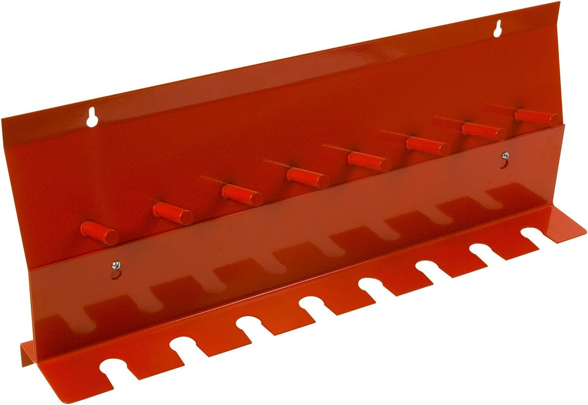 Steelman Wall Mounted Storage Bracket Tool Organizer for Sockets, Wrenches, and Extensions, 8 Slots, 8 Pegs