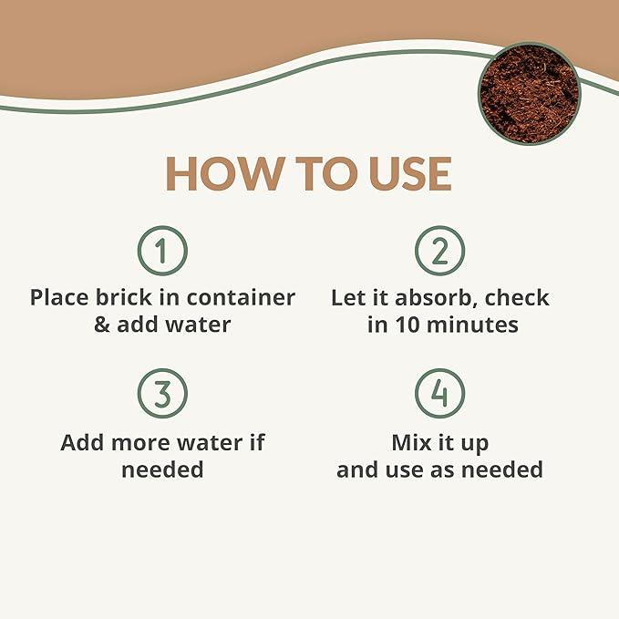 Buffered Coco Bliss (40lbs) - 100% Buffered Coco Coir - Organic Coco Coir for Plants, Garden Soil, & Potting Mixes - Coconut Fiber Substrate Mixes with Potting Soil for Indoor Plants & Outdoor Plants