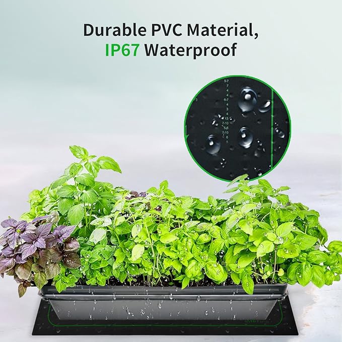 48"x20" Seedling Heat Mat with Digital Thermostat Combo Set,ETL Certified and Durable Waterproof Warm Hydroponic Heat Mat for Germination,Indoor Gardening,Brewing and Greenhouses