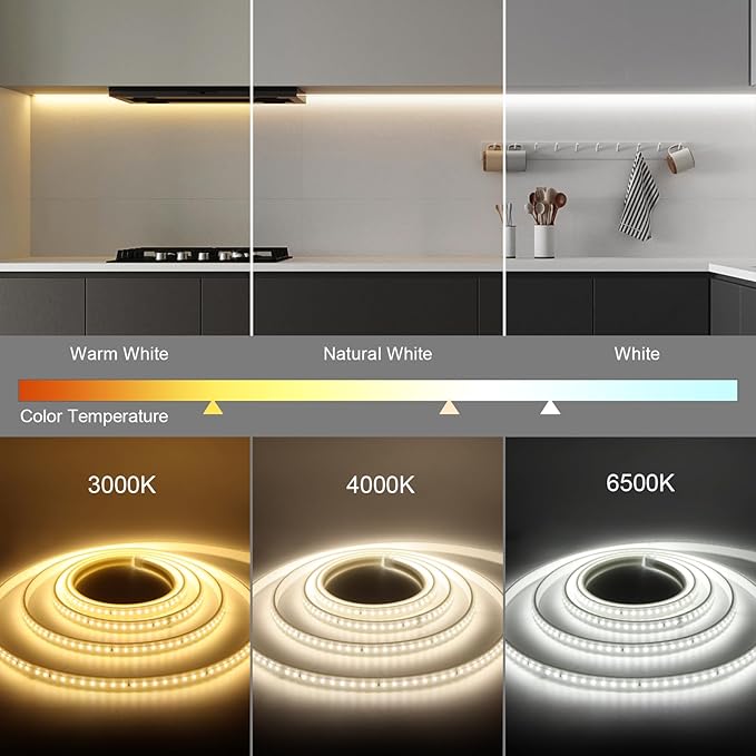 AIMENGTE Led Strip Lights for Room - Outdoor Waterproof Led Strip for Bedroom Kitchen Garden Outside Eaves House Party, AC 110V, 360LEDs, 3000k LED Rope Lighting (9.9ft, Warm White)