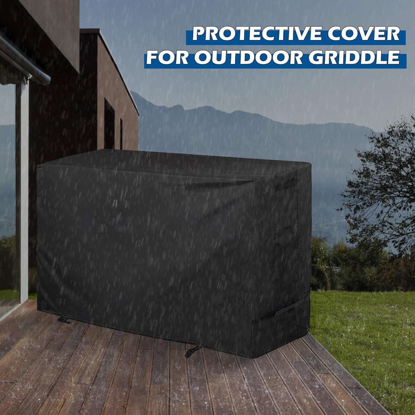 Griddle Cover for Blackstone 1819 Griddle and Charcoal Combo, Grill Cover for Blackstone 17" Propane Griddle and Charcoal Grill Combo-Protective and Waterproof