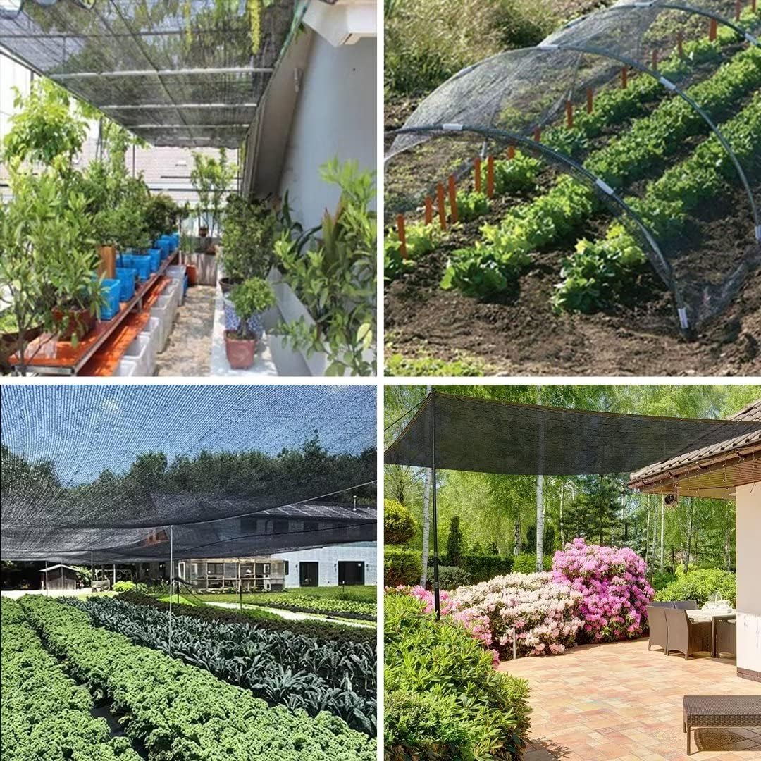 Shade Cloth for Garden Plants,10'x10' Shade Neting,40% Shade Cover for Plants Greenhouse Outdoor Pergola Lawn Sun Shade Cloths for Kennel Chicken Coop Easier to Hang Shade Net Cover