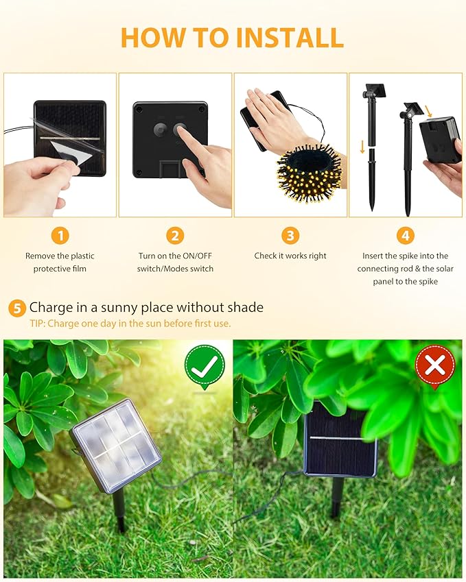 Brightown 2 Pack Solar String Lights for Outside, 92Ft 240 LED Solar Lights Outdoor Waterproof with 8 Modes, Solar Outdoor String Light for Patio Yard Tree Garden Party Decorations, Warm White