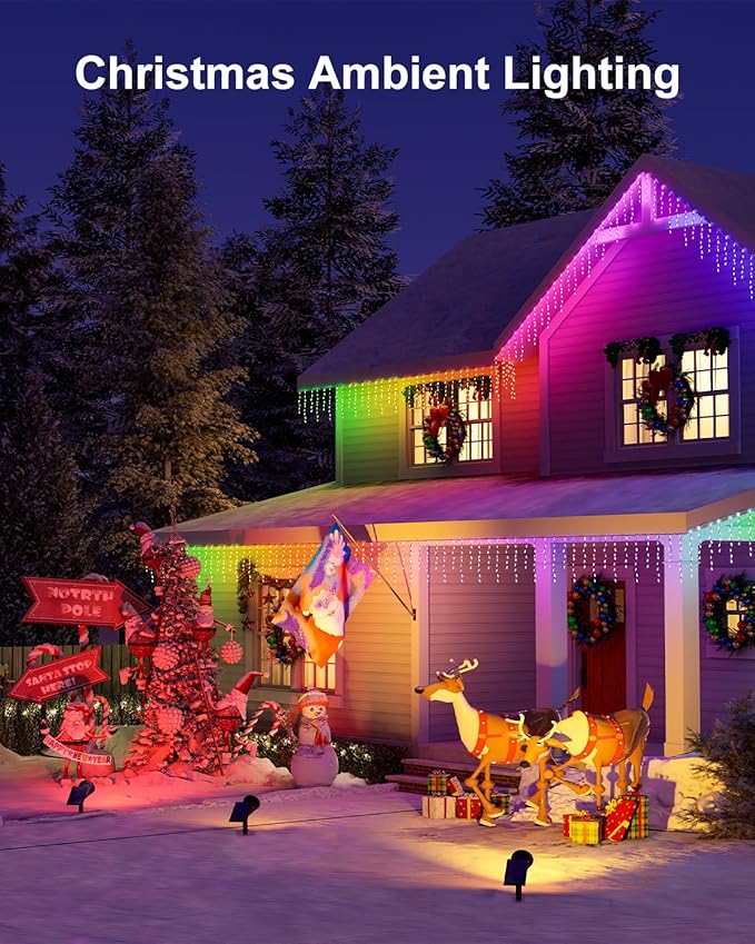 4 Pack Color Changing Solar Spotlights Outdoor for Decorations, Tree, Statue, House Wall, Super Bright Waterproof Solar Lanscape Spot Lights Uplighting for Outside, Yard, Garden, Adjustable Brightness