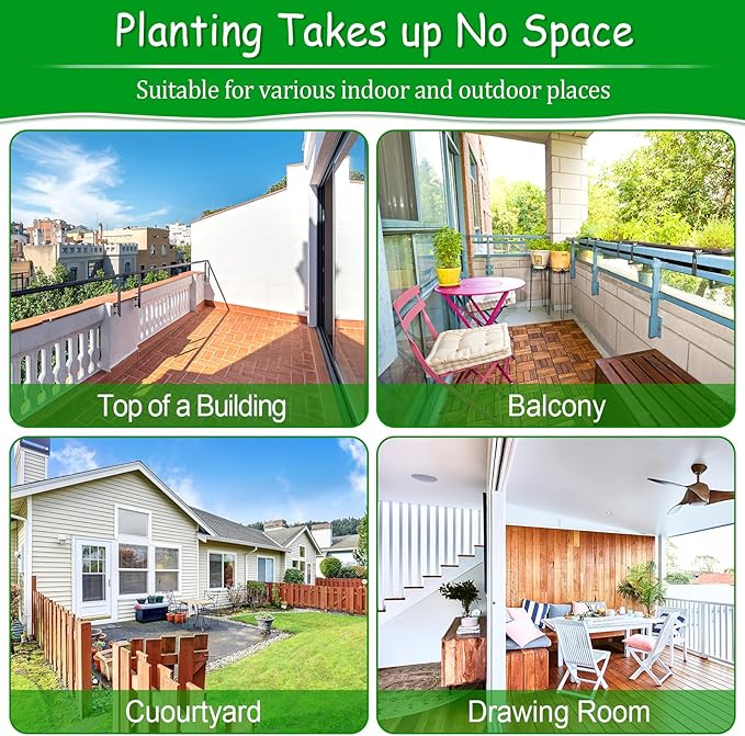 6x3x2ft Fabric Raised Garden Bed liner for Planter Raised Beds, Garden Grow Bed Bags to Grow Vegetables, Flowers, Fruits, Herbs, and Succulents, Rectangle Planting Container for Outdoor, 269 Gallon