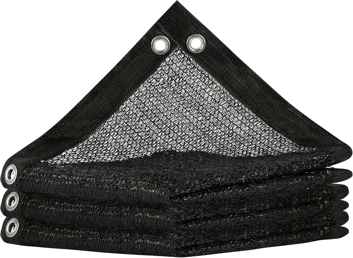 ShadeMart 50% Shade Cloth for Plant, Black 5FT x 35FT Custom Size Outdoor Shade Tarp, Shade Cover with Upgrade Grommets and Zip Ties, Netting Sunblock Net for Vegetables Flower Garden Greenhouse