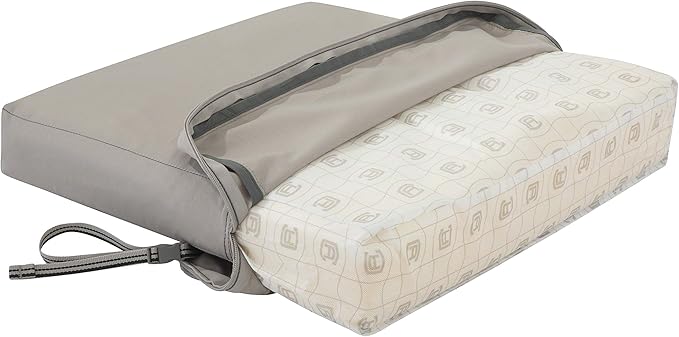 Classic Accessories Ravenna Water-Resistant 21 x 21 x 3 Inch Patio Seat Cushion, Mushroom, Chair Seat Cushion