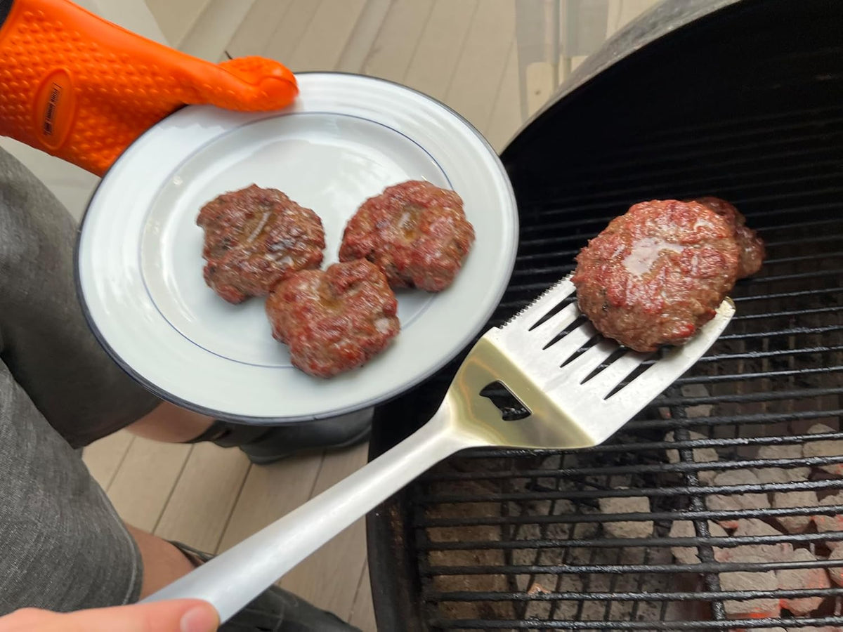 Pork Barrel BBQ Tool Set Grill Kit - Premium Stainless Steel BBQ Grill Accessories, Grilling Tools & BBQ Accessories for Outdoor Grill - Perfect BBQ Tools and Grilling Gifts for Men