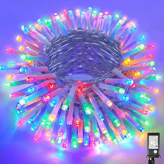66ft Easter Lights Outdoor Waterproof, 200 LED Pastel Lights for Easter Clear Wire with 8 Modes, Plug in Pastel Fairy String Light for Indoor Outdoor Tree Spring Home Party Garden Decorations