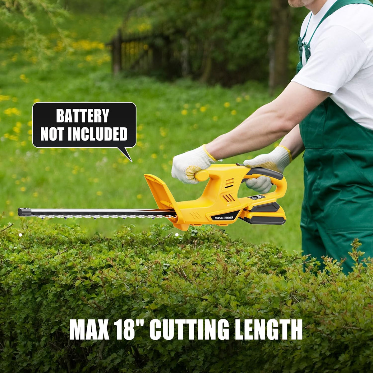 Cordless Hedge Trimmer+String Trimmer+Leaf Blower Combo Compatible with Dewalt 20v Max Battery(Tool Only), Cordless Weed Wacker & Shrub/Bush Trimmer & Electric Leaf Blowers for Lawn Care, Garden, Yard