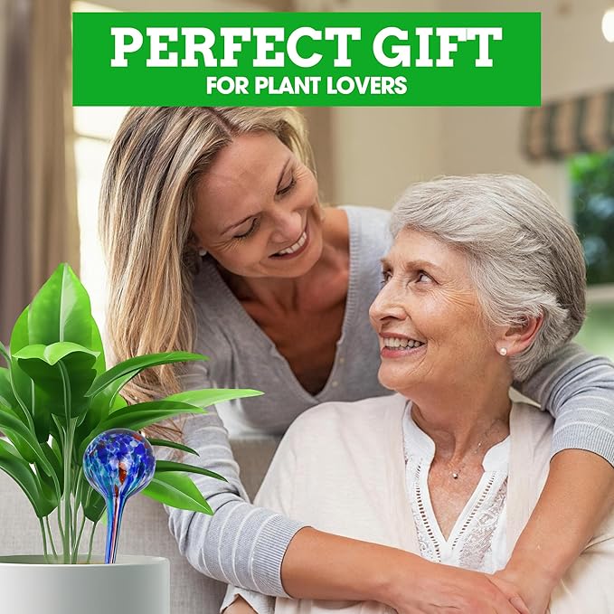 Besti Self-Watering Globes – 4-Pack Extra Large Watering Globes for Plants – Automatic Watering System for Potted Plants – Holds 380-400ml, Waters Plants Up to 2 Weeks (Set of 4 Extra Large)