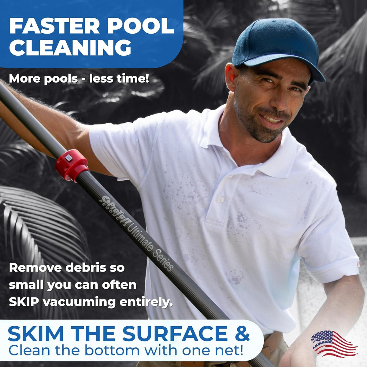 ProTuff Silt & Leaf Rake Bundle - Unlimited Free Replacements - 2-Items: 19 Inch Medium & 17 inch Fine Mesh Pool Cleaner for Sand, Silt, Pollen, Leaves & Twigs - Nearly 20 & 18 inch