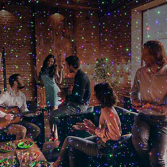 Christmas Laser Lights, Outdoor Garden Laser Lights Star Projector with Moving Firefly for Outdoor, Indoor, Christmas, Holiday (Red Green Blue)