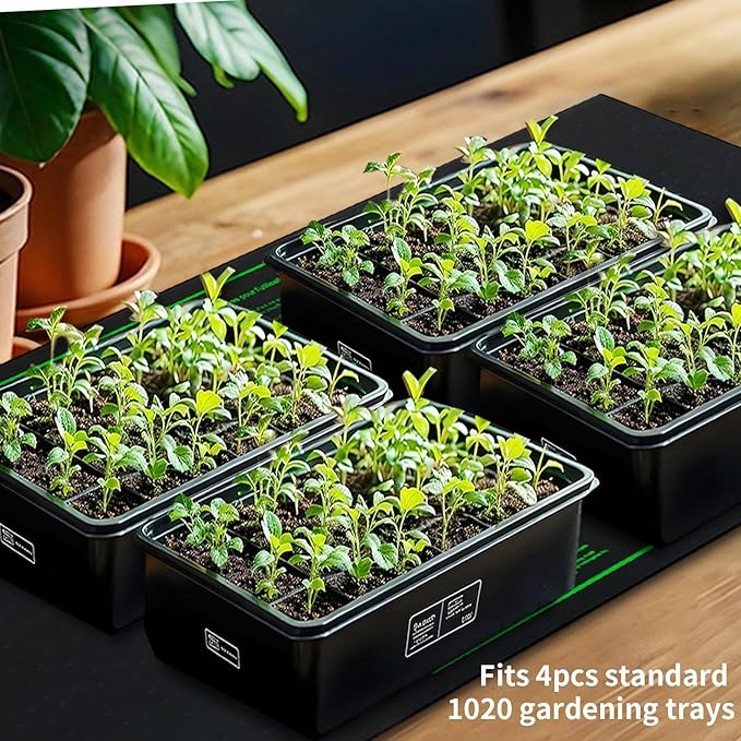 48"x20" Seedling Heat Mat with Digital Thermostat Combo Set,ETL Certified and Durable Waterproof Warm Hydroponic Heat Mat for Germination,Indoor Gardening,Brewing and Greenhouses