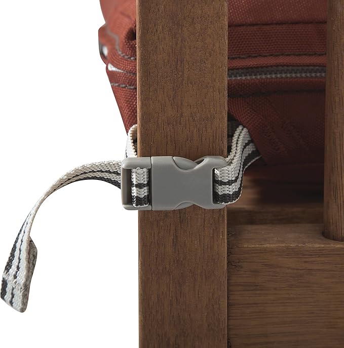 Classic Accessories Ravenna Water-Resistant 17 x 15 x 2 Inch Patio Seat Cushion, Spice, Chair Seat Cushion