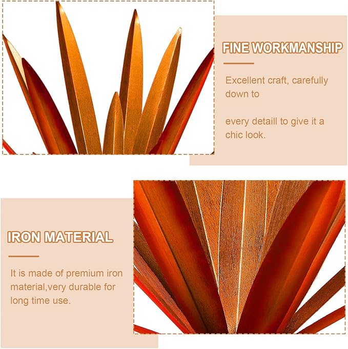 Homight Metal Tequila Country Sculpture DIY Tequila Plant Home Decor Country Tequila Garden Ornament Indooutdoor Statuette Patio Lawn Patio Stake Decoration Gift to The Garden