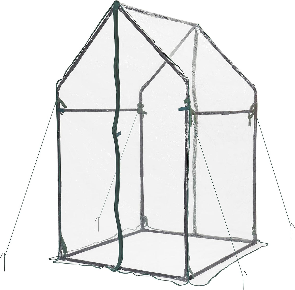 Gardzen Mini Greenhouse Heavy Duty Portable Green House, Clear Tent Small Greenhouse for Indoor Outdoor Plants 36.2”(L) x36.2”(W) x59.5”(H)