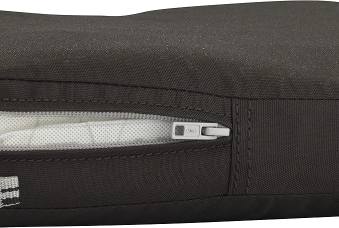 Classic Accessories Ravenna Water-Resistant Patio Chair Seat Cushion, 18 x 18 x 2 Inch, Espresso, Patio Furniture Cushions