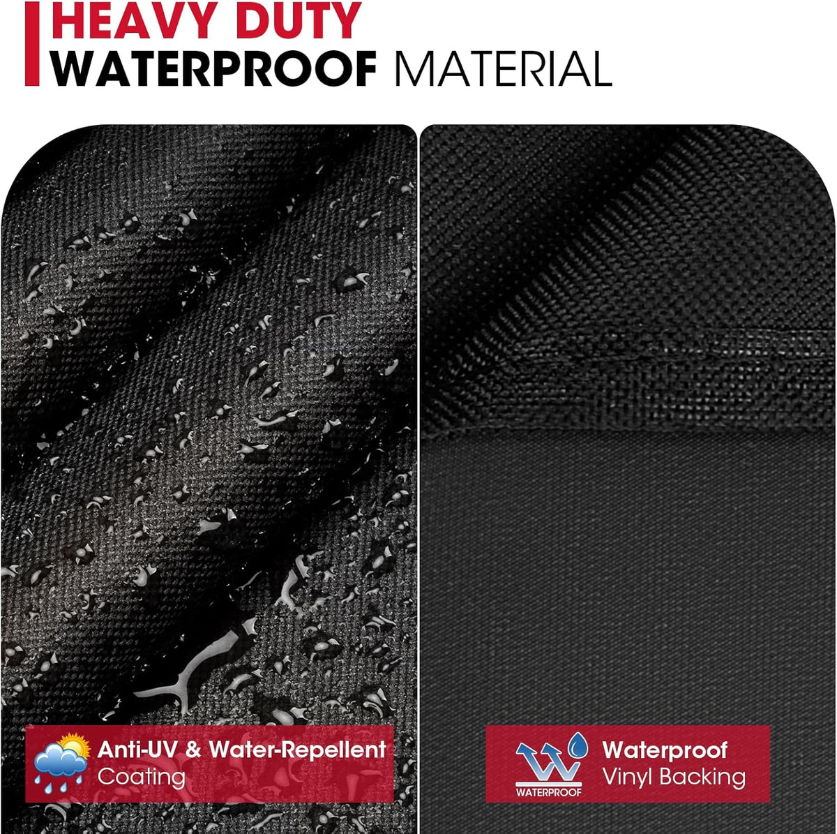 Unicook 48 Inch Grill Cover for Weber Spirit Il 200 and Spirit 200 Series, 2 Burner Gas BBQ Cover for Outdoor Grill, Heavy Duty Waterproof Fade Resistant, Compared to Weber 7138