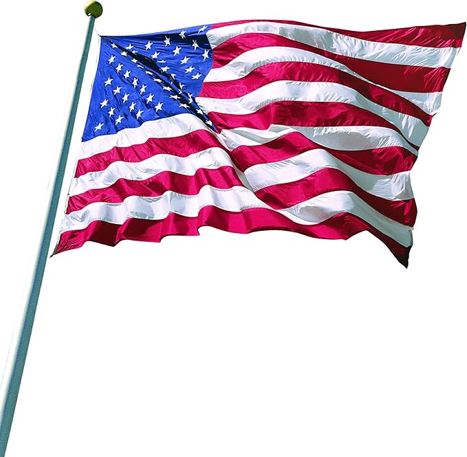 Annin Flagmakers (2410) SolarGuard Nyl-Glo American Flag, Made in USA, 20 x 38 Feet, Nylon