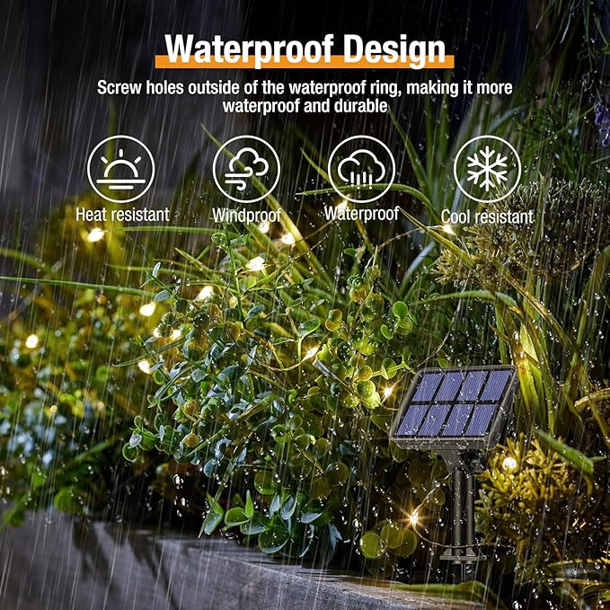 12 Pack Solar String Lights Outdoor, Total 960LED 396FT Solar Fairy Twinkle Lights Outdoor Waterproof 8 Modes Copper Wire Solar Lights for Outside Garden Patio Tree Christmas Wedding Party Decor
