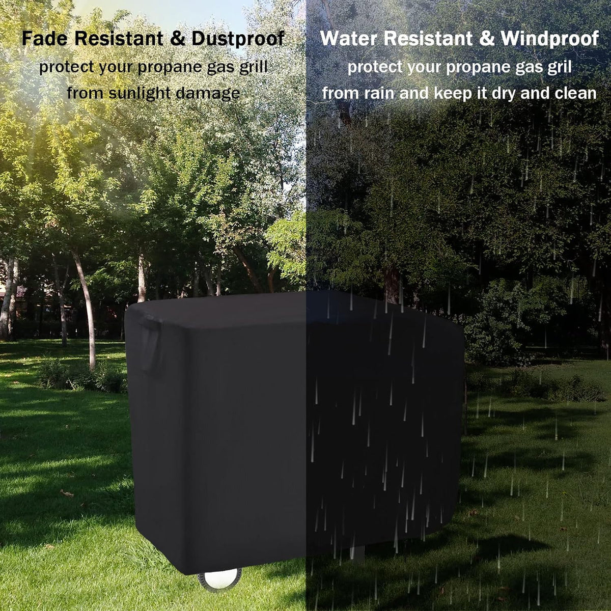 Flat Top Grill Cover for Royal Gourmet 2 Burner Griddle, 38 Inches Waterproof Cover for Outdoor Griddle/Propane Griddles/Gas Griddles/Flat Grill-38 x 24 x 33.8 Inch