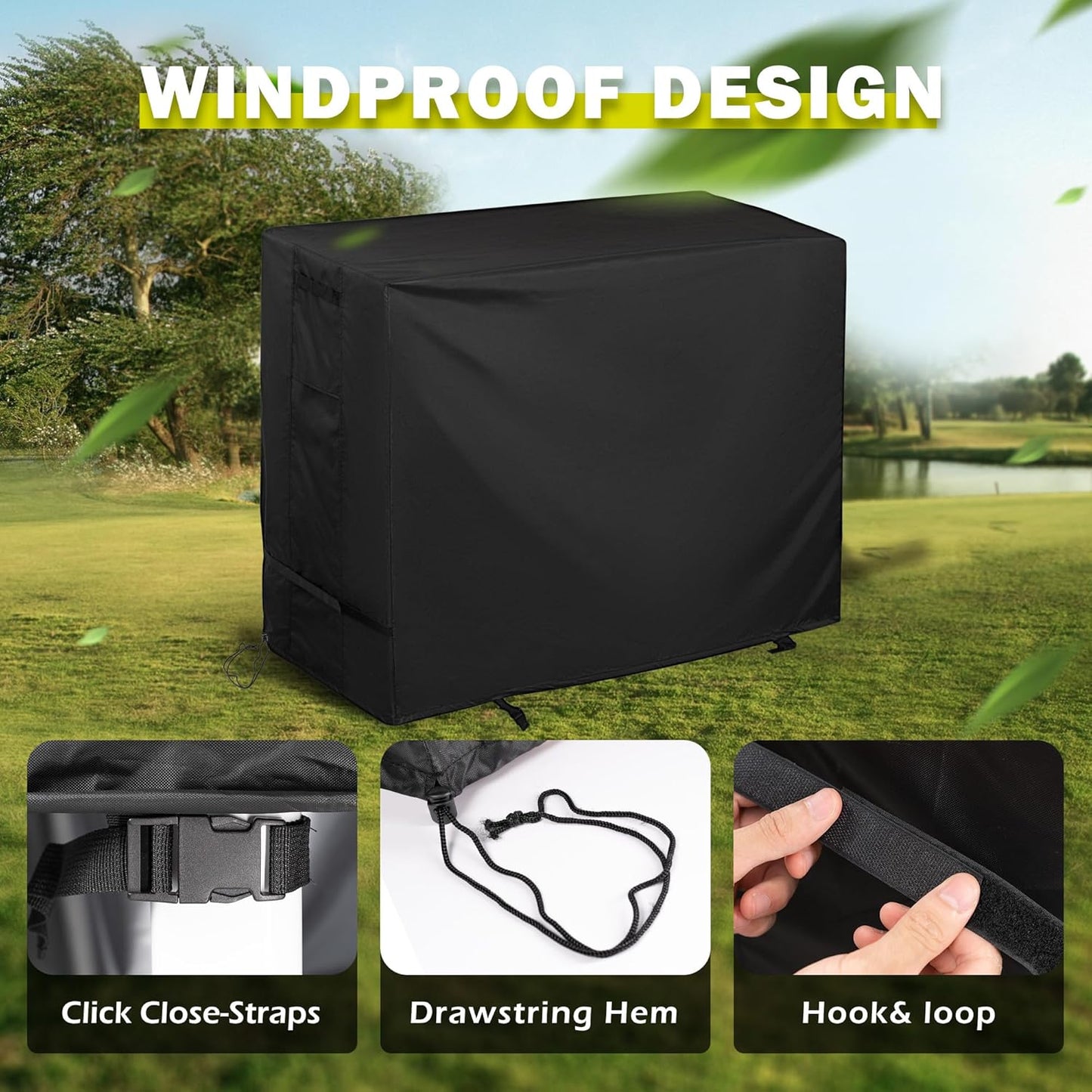 Griddle Cover for Royal Gourmet GB2000 2 Burner Grill, Flat Top Grill Cover for Outdoor BBQ, Outdoor Barbecue Cover for Gas Propane Griddle-Waterproof