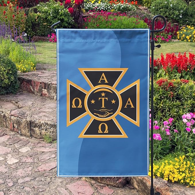 Alpha Tau Omega Licensed Flag Garden 12x19 inches Flag Banner Yard Decor Outdoor Decoration (Alpha Tau Omega #6)