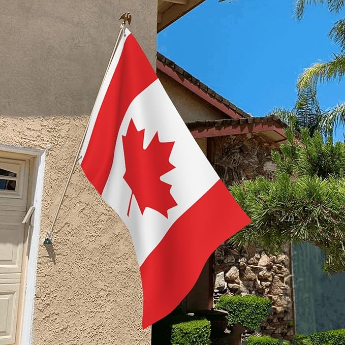 Canada Canadian Flag Garden Yard House 2x3 ft Flags Double Sided Print Banner Indoor Outdoor Party Home Decorations for Boat Dorm House Balcony