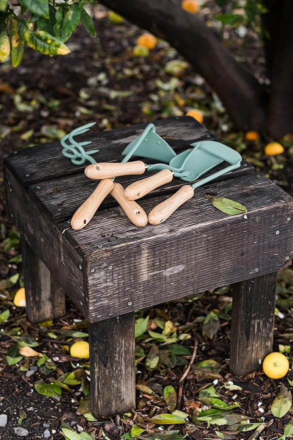 Barebones Japanese Weeding Hoe - Hoe Garden Tool - Durable Stainless Steel Hand Tool for Weeding and Digging (Ash/Mint)