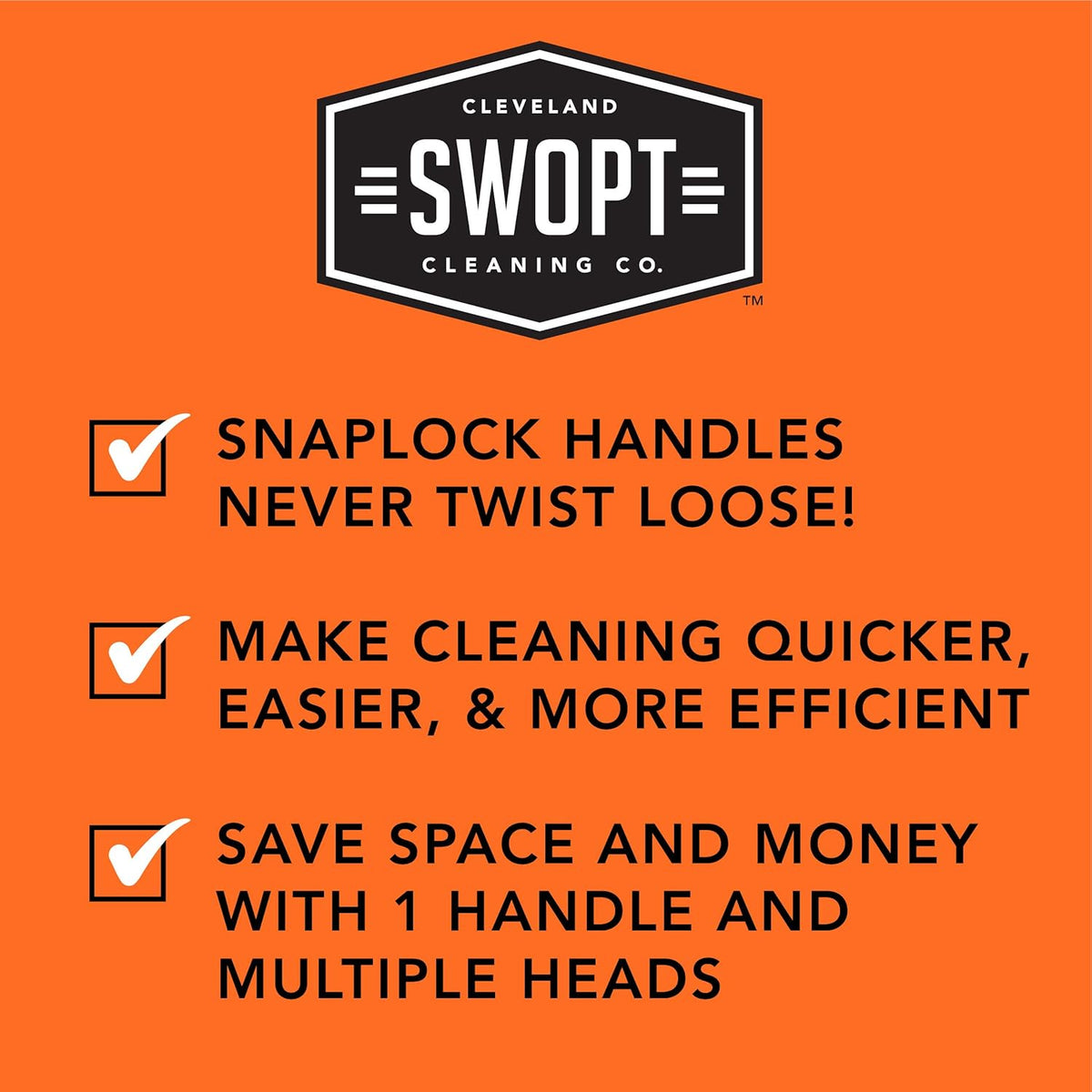 SWOPT Microfiber Flexible Duster Head Includes Additional Refill, Washable Cleaning Pad Interchangeable with All SWOPT Products for Efficient Cleaning and Storage