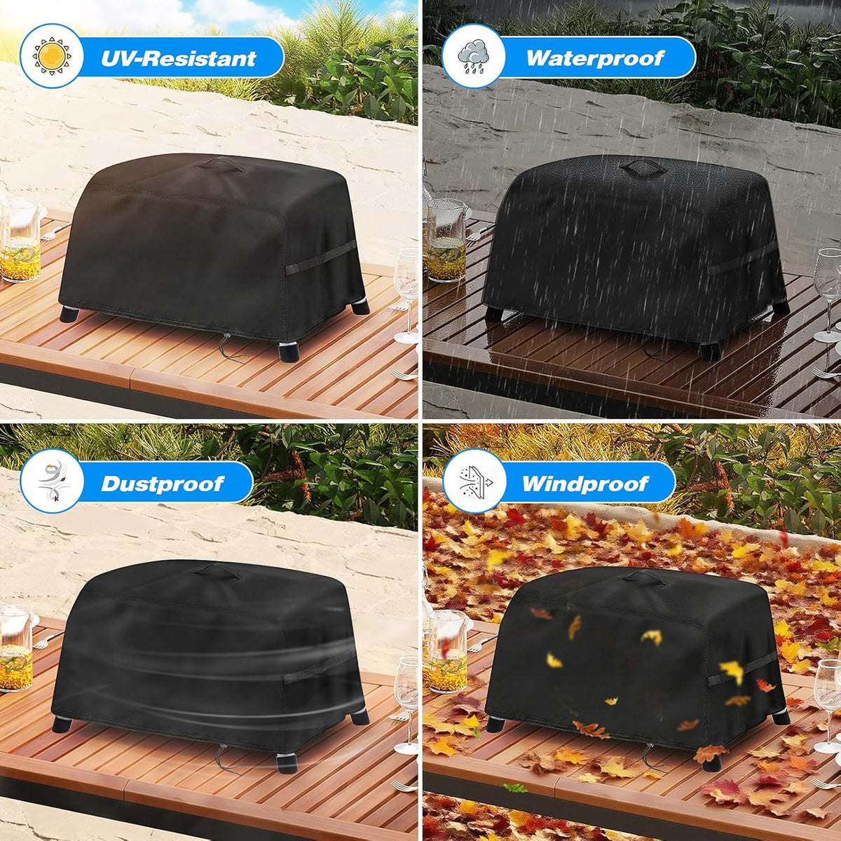 Tabletop Grill Cover for Char Broil Portable 240 Liquid Gas Grill,Waterproof Small Table Top BBQ Cover,Heavy Duty Outdoor
