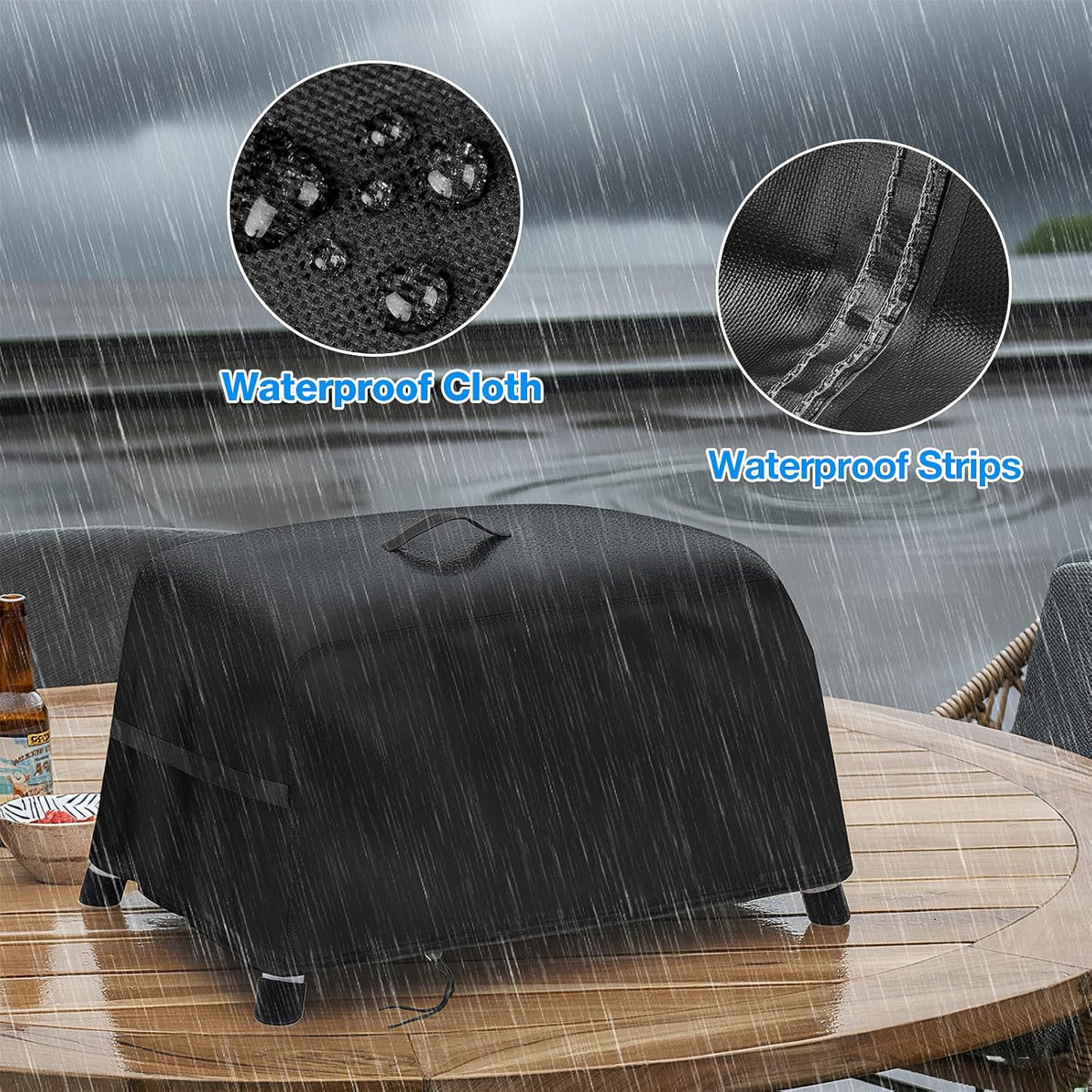 Tabletop Grill Cover for Char Broil Portable 240 Liquid Gas Grill,Waterproof Small Table Top BBQ Cover,Heavy Duty Outdoor