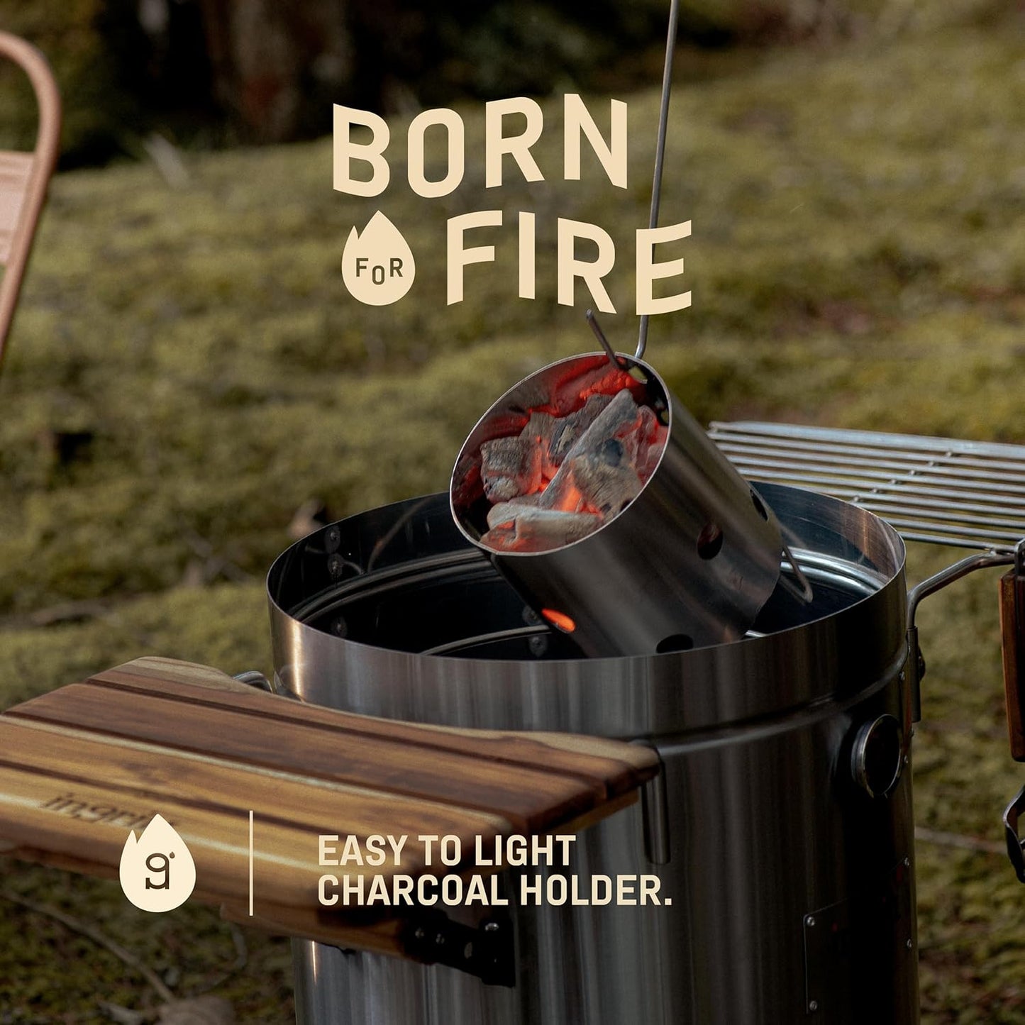 Charcoal Grills - 40 lbs Stainless Steel Smoker Grill 3-in-1 for Cooking & Home BBQ - Portable Vertical Smoker Barrel for Outdoor Grilling & Camping - Meat Grill with Thermometer & Accessories