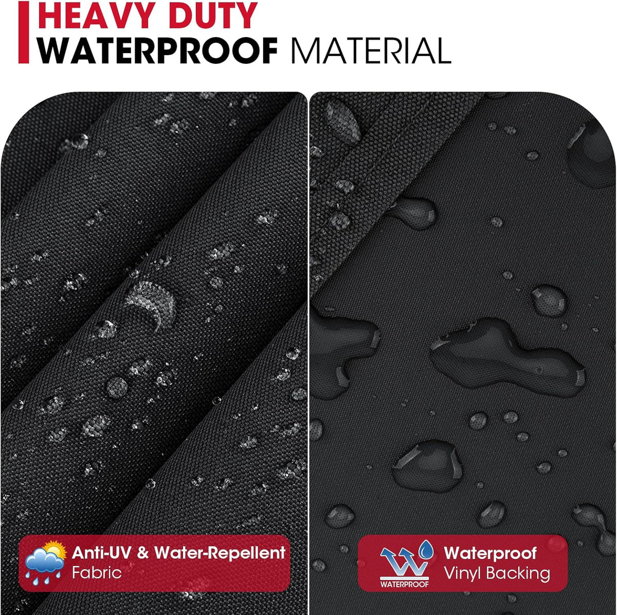 Unicook 53 Inch Grill Cover for Weber Spirit II 300 and Spirit 300 Series, Heavy Duty Waterproof Outdoor BBQ Cover, Fade Resistant Weatherproof Gas Grill Protector, Compared to Weber 7139