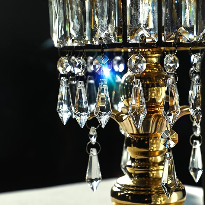 50pcs 38mm Chandelier Crystal Icicle Prisms Replacement Drops Lamp Candle Holders Curtain DIY Parts