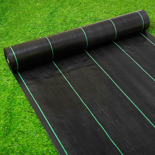 6FT X 330 FT Weed Barrier Landscape Fabric Heavy Duty,3.2 OZ Premium Garden Weed Blocker Fabric for Weed Control, Plastic Ground Cover with Woven Weed Cloth,Durable Landscaping Fabric