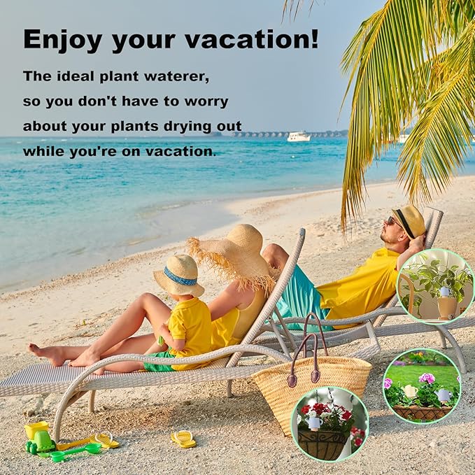 4-Pack Self-Watering Terracotta Spikes for Plants, Automatic Plant Watering Stakes, Keeps Plants Hydrated While You're Away, Ideal for Indoor & Outdoor Use (Teapot Design)