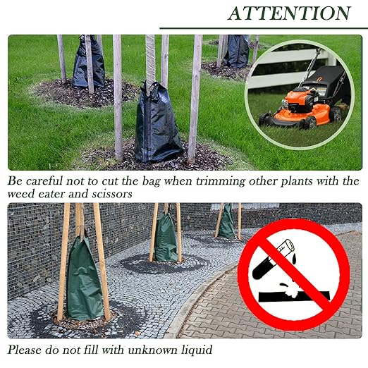 8 Pack 20 Gallon Capacity Watering Bags for Tree, 6-8 Hours Slow Release Tree Water Bags, Reusable Tree Watering Bag, Premium PVC Gator Bags for Healthier Trees, Sapling, Plant