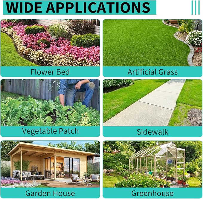 6ftx300ft Heavy Duty Weed Barrier Landscape Fabric – Durable Woven Driveway Garden Cloth for Weed Control, Ground Cover, Landscaping – Long-Lasting Geotextile Fabric – 3.2oz