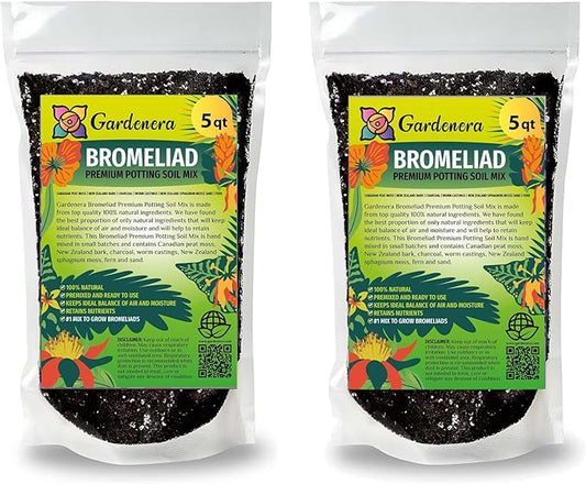Bromeliad Potting Mix - Crafted for Superior Performance and Exquisite Blooms - 10 QUARTS