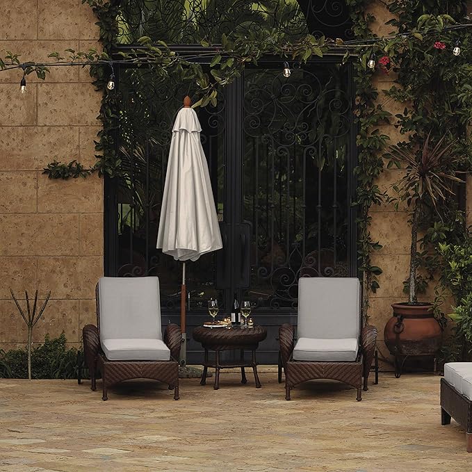 Classic Accessories Montlake Water-Resistant 25 x 18 x 4 Inch Patio Lounge Back Cushion, Heather Grey, Outdoor Loveseat Cushions