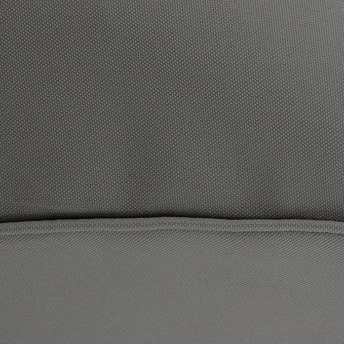 Classic Accessories Montlake Water-Resistant 19 x 20 x 4 Inch Patio Lounge Back Cushion, Light Charcoal Grey, Outdoor Loveseat Cushions